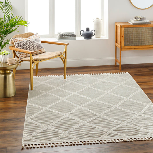 Finland FND-2309 7ft Runner Machine Woven Runner Rug
