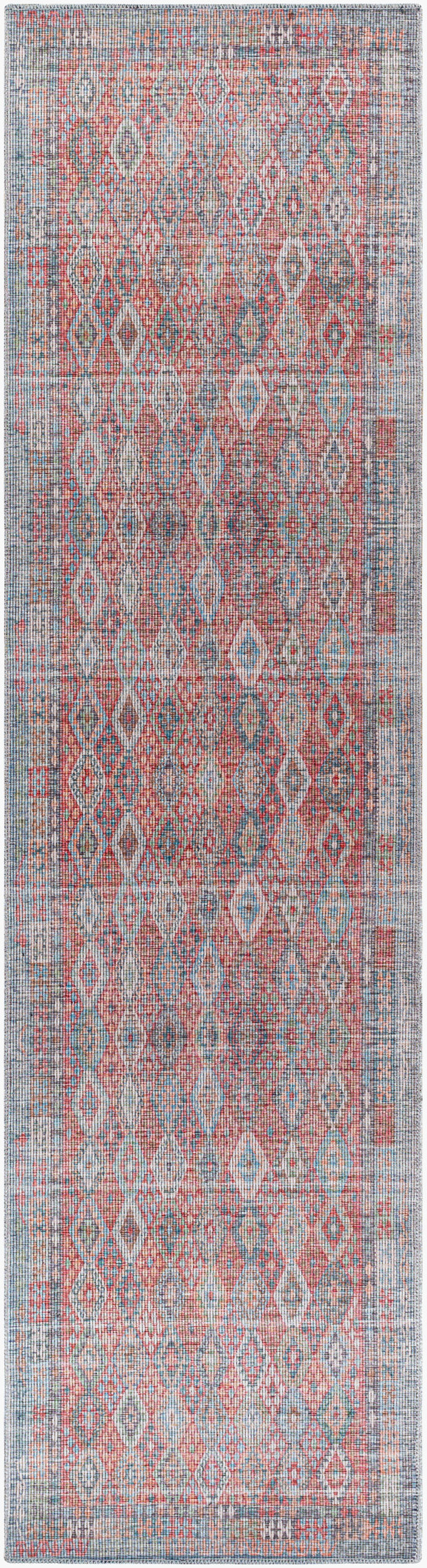 Farrell FRL-2303 10ft Runner Machine Woven Washable Runner Rug