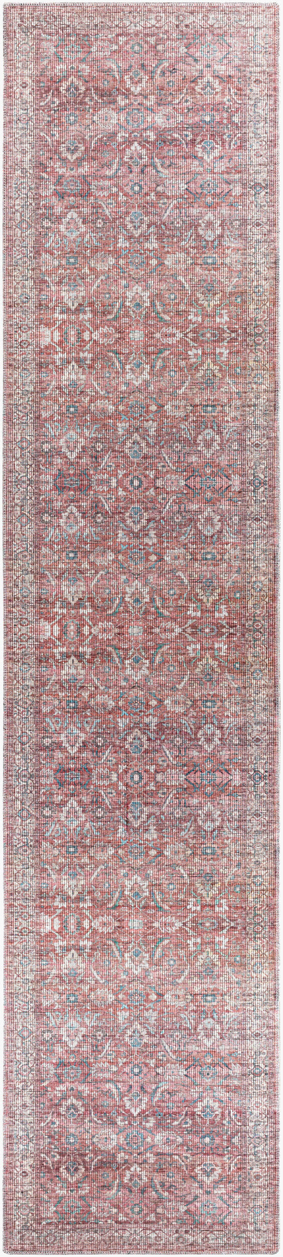 Farrell FRL-2307 12ft Runner Machine Woven Washable Runner Rug