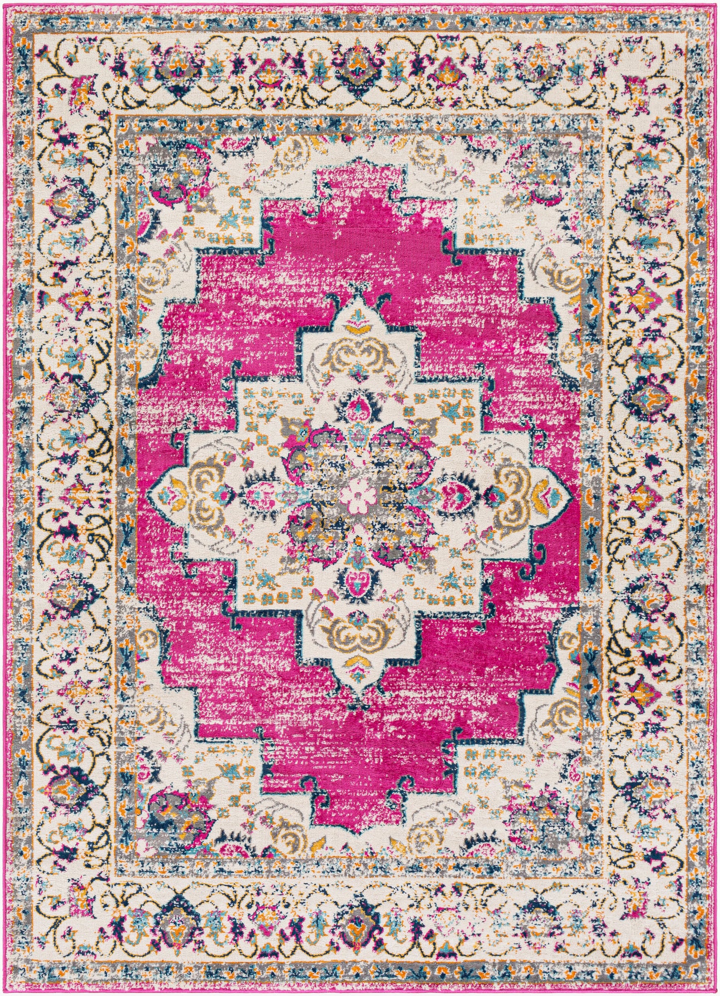 Floransa FSA-2301 6' x 9' Machine Woven Area Rug