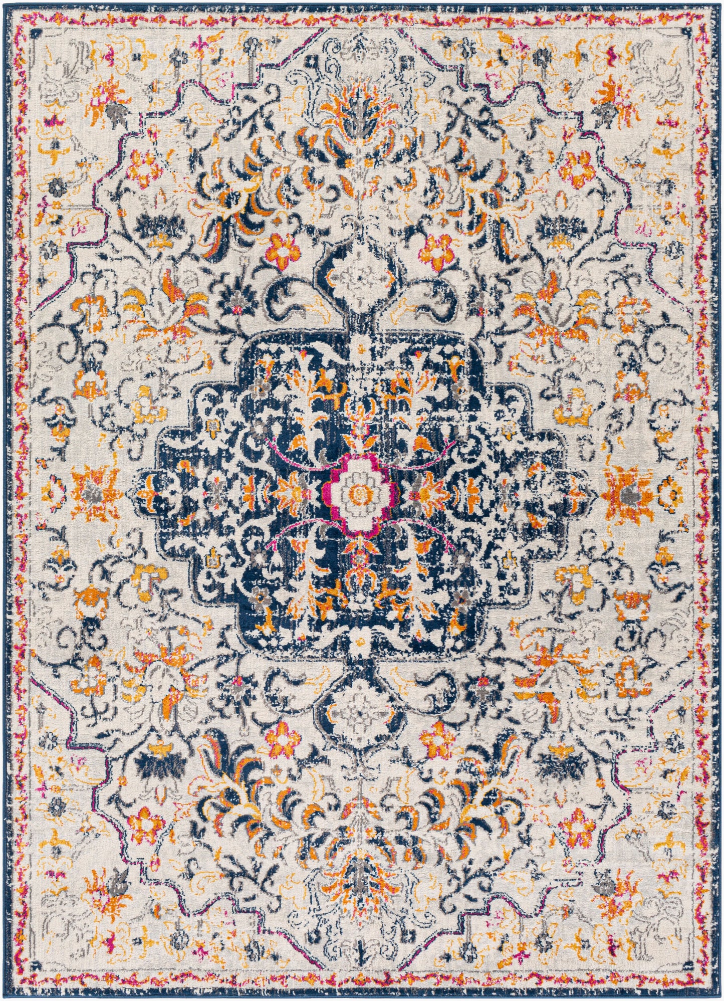 Floransa FSA-2313 6' x 9' Machine Woven Area Rug