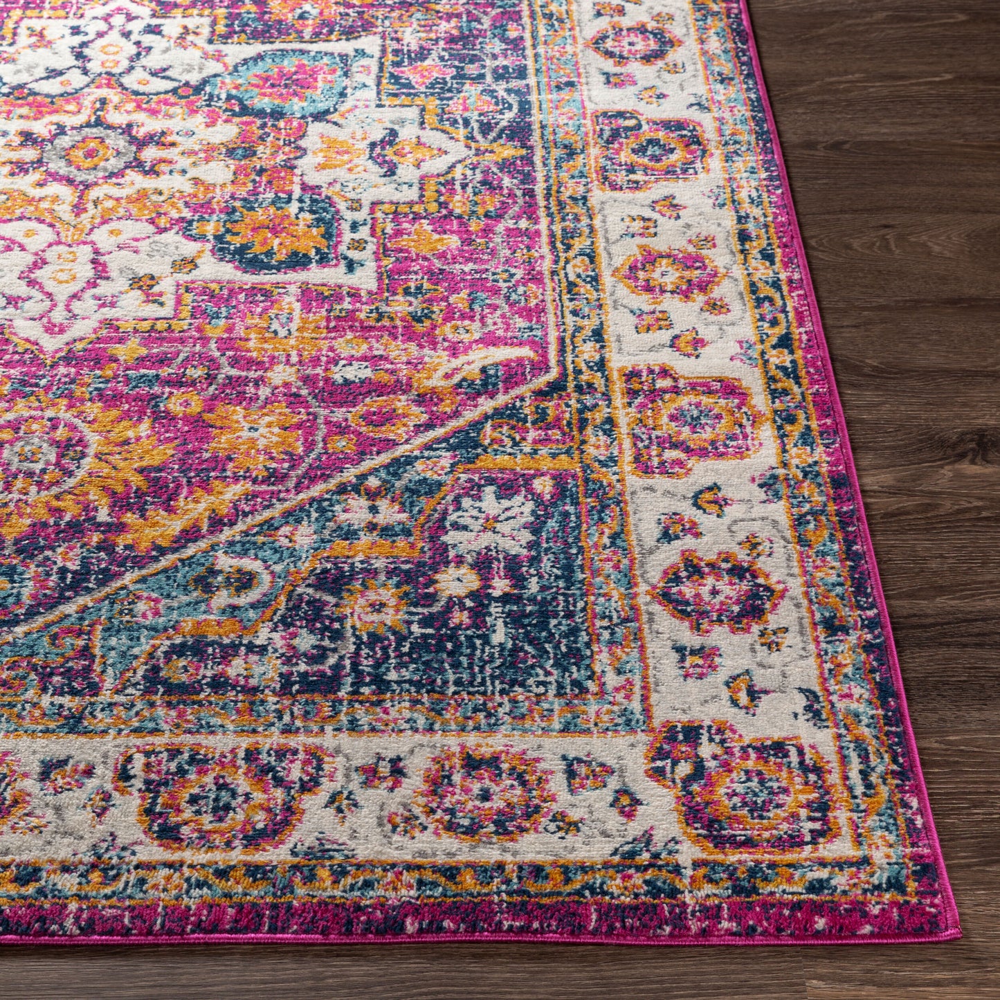 Floransa FSA-2317 5' x 7' Machine Woven Area Rug