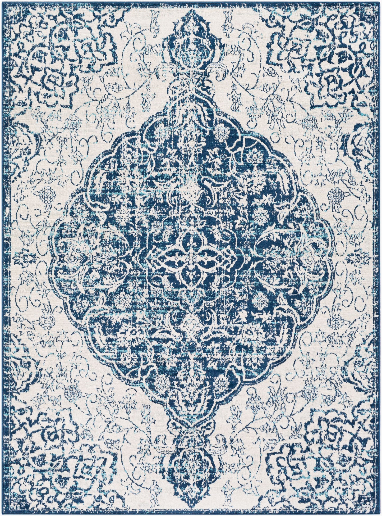 Floransa FSA-2323 5' x 7' Machine Woven Area Rug