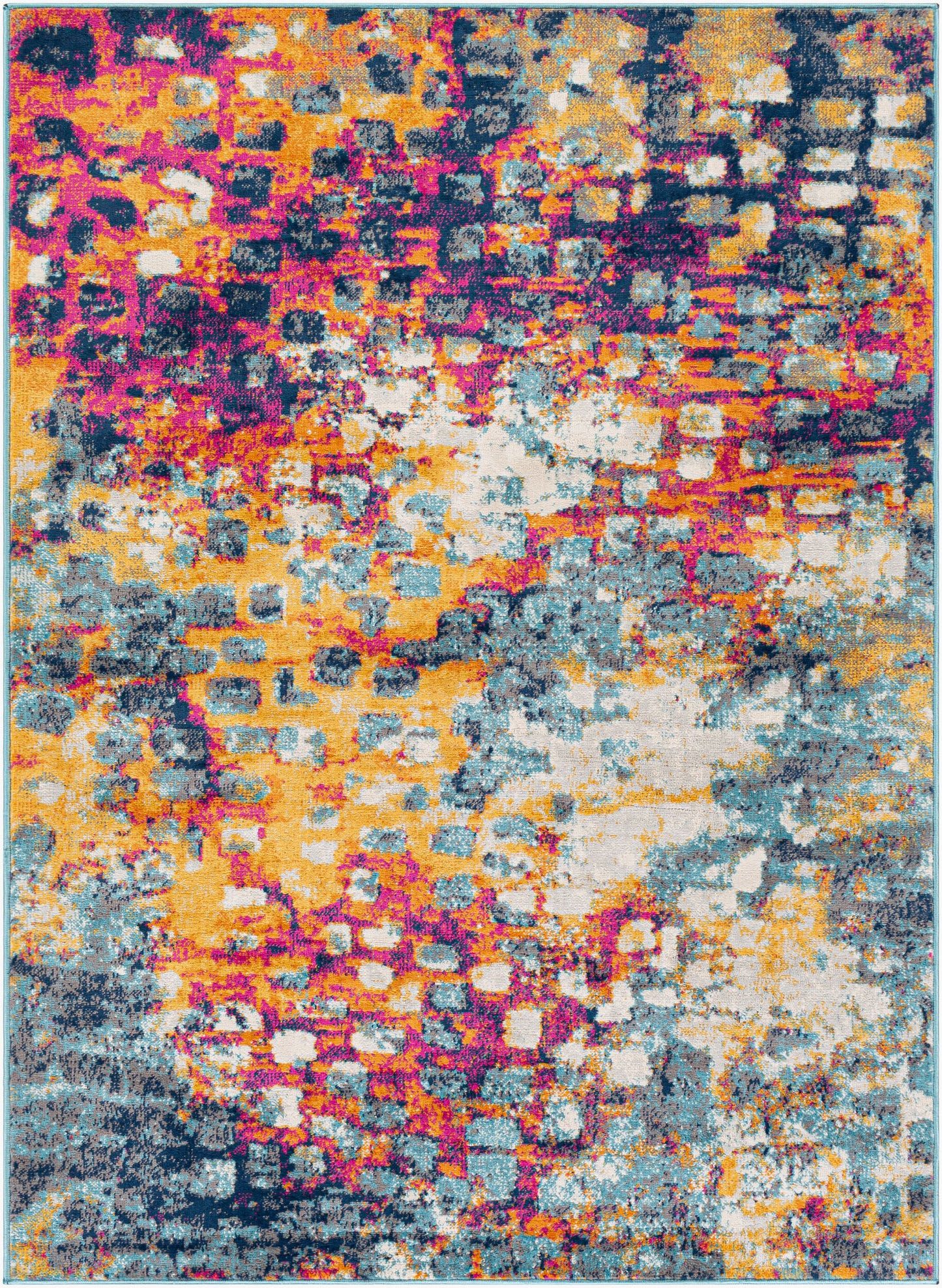 Floransa FSA-2335 5' x 7' Machine Woven Area Rug
