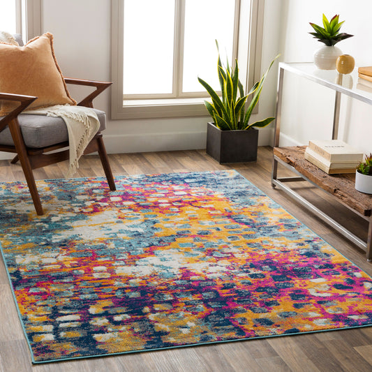 Floransa FSA-2335 5' x 7' Machine Woven Area Rug