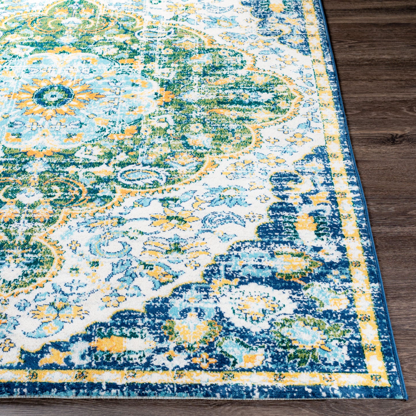 Floransa FSA-2363 5' x 7' Machine Woven Area Rug