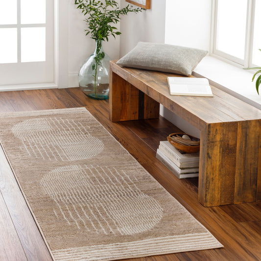 Floransa FSA-2374 10ft Runner Machine Woven Runner Rug