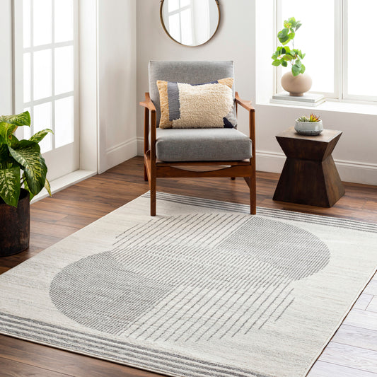 Floransa FSA-2377 5' x 7' Machine Woven Area Rug
