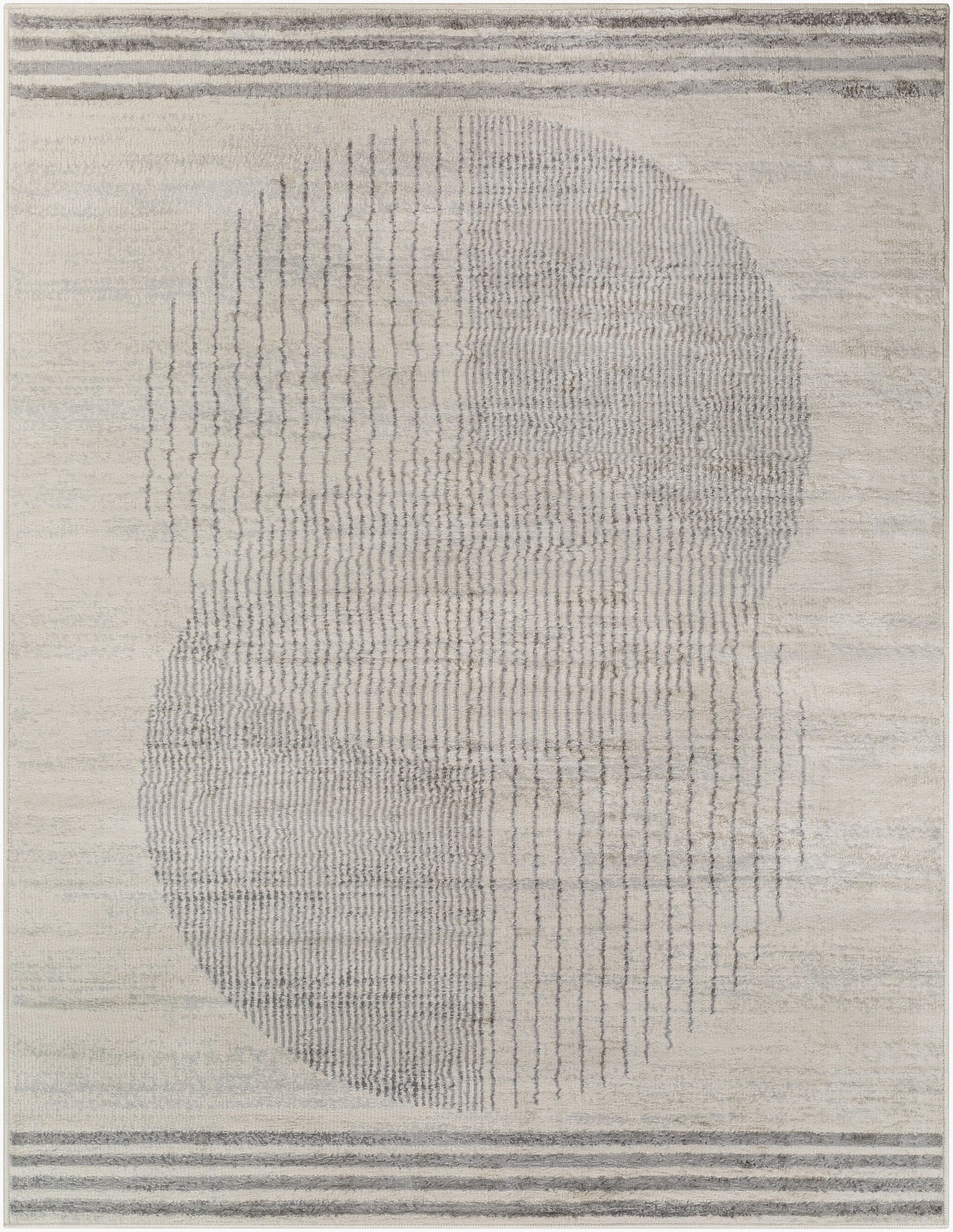 Floransa FSA-2378 8ft Square Machine Woven Area Rug