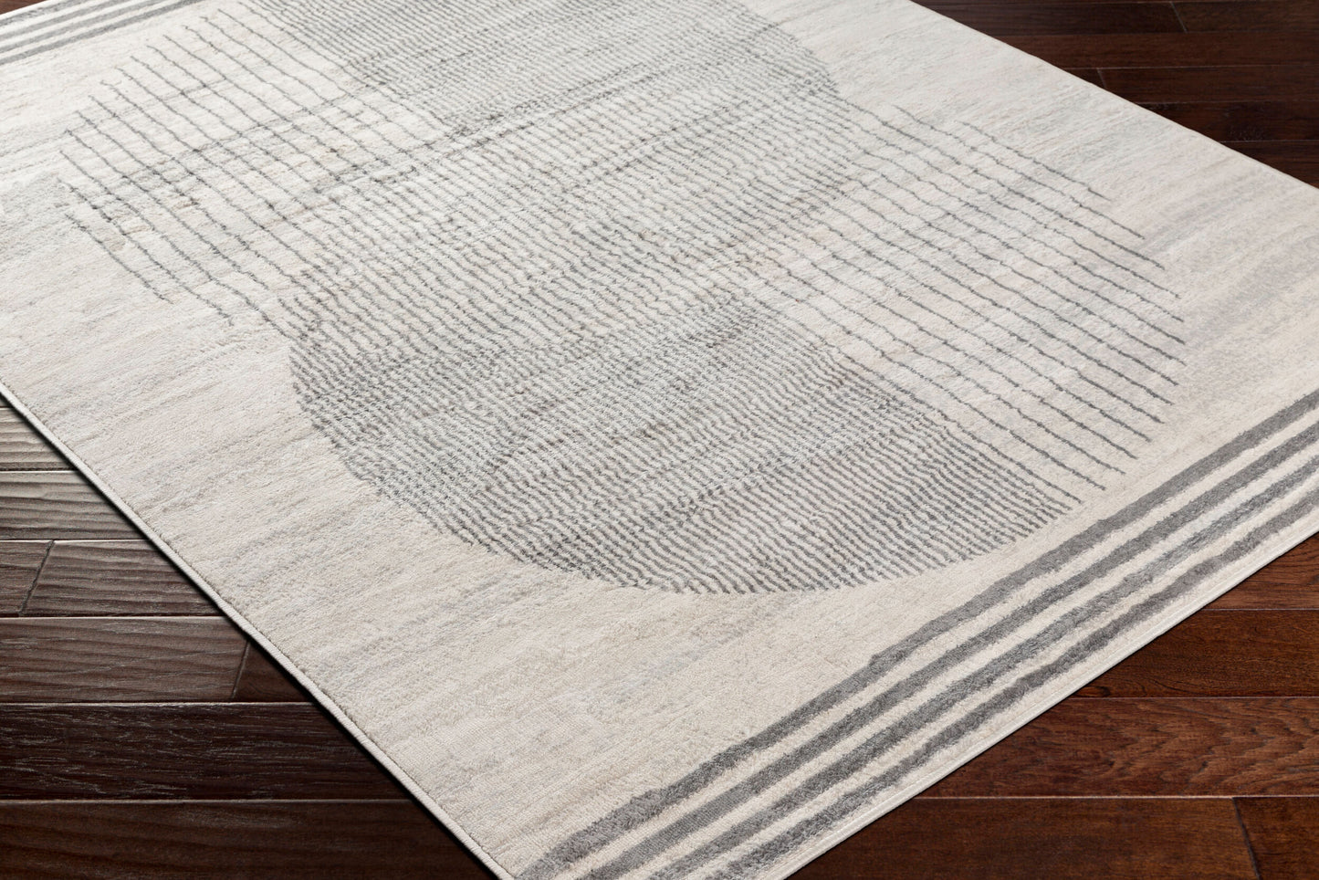Floransa FSA-2378 8ft Square Machine Woven Area Rug
