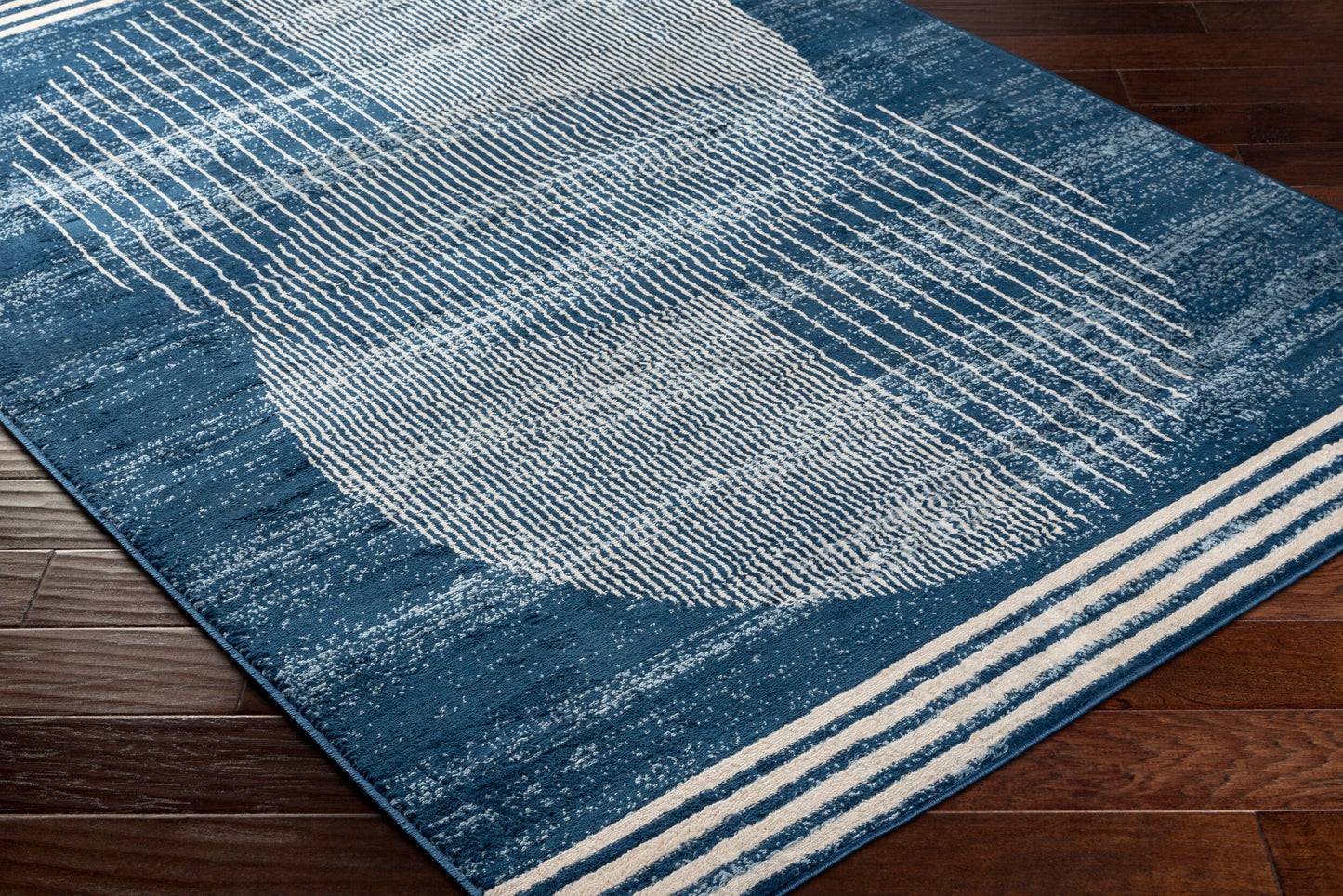 Floransa FSA-2380 6ft Square Machine Woven Area Rug