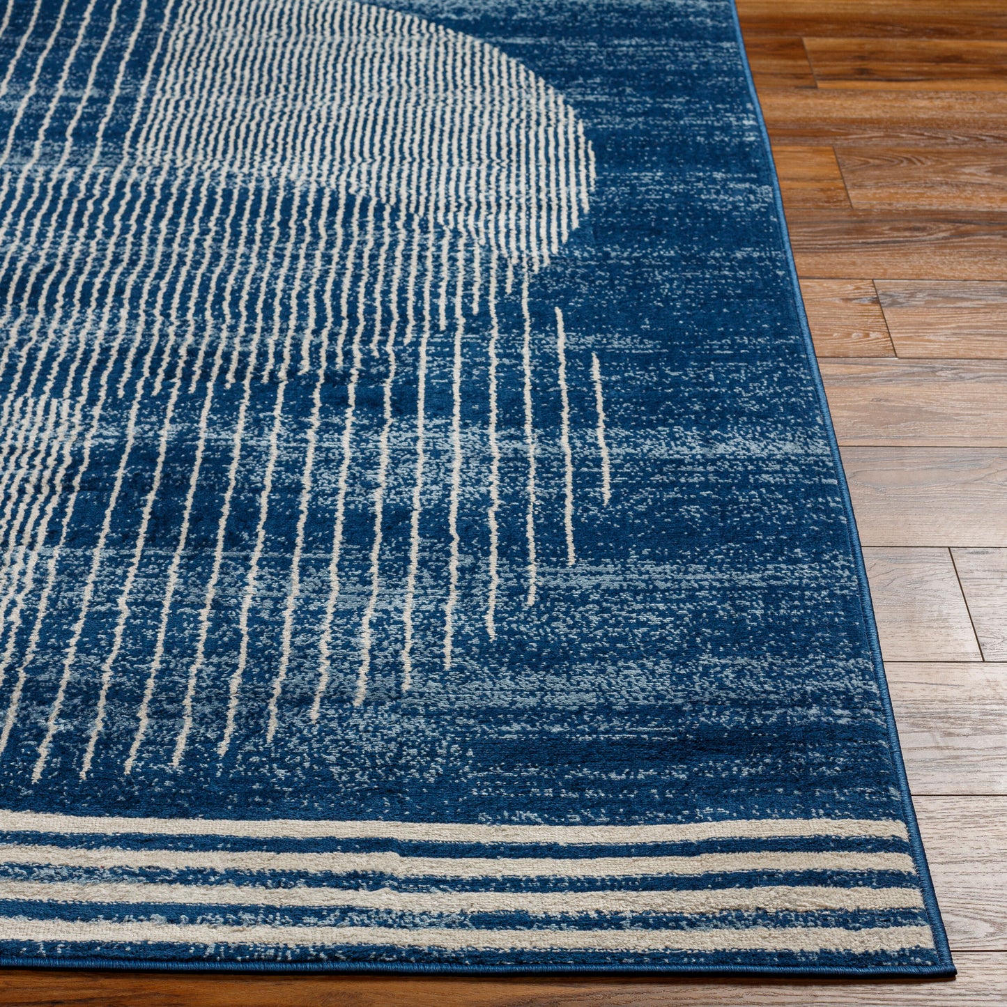 Floransa FSA-2380 6ft Square Machine Woven Area Rug