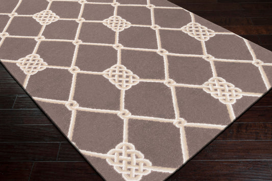 Alfombra decorativa de lana hecha a mano Frontier FT-199 de 2' x 3'