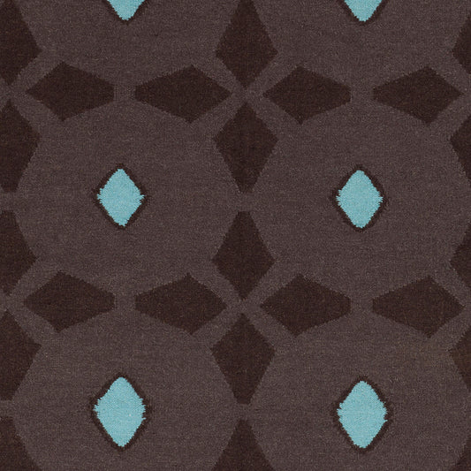 Alfombra decorativa de lana hecha a mano Frontier FT-352 de 2' x 3'