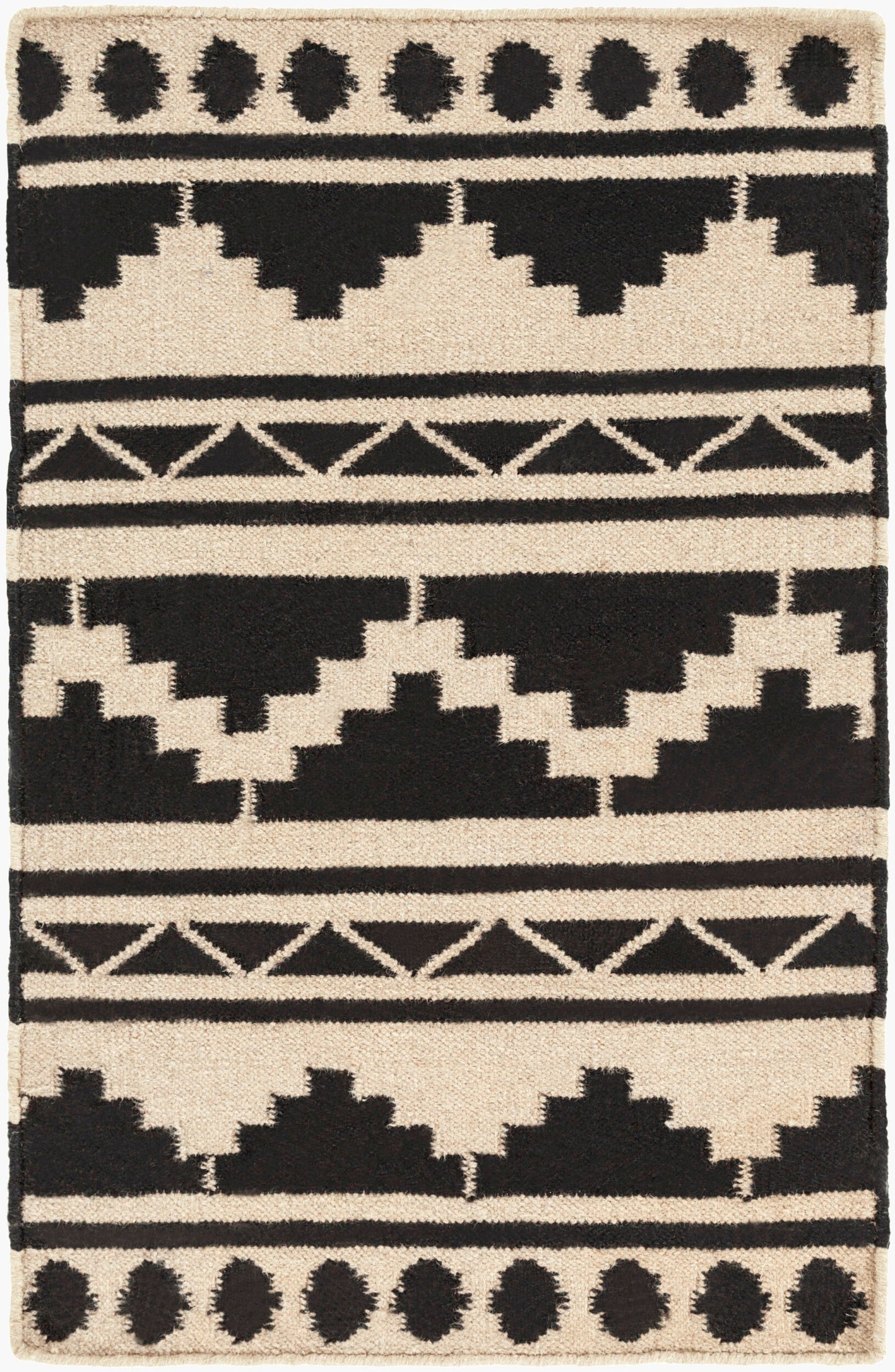 Alfombra decorativa de lana hecha a mano Frontier FT-431 de 2' x 3'