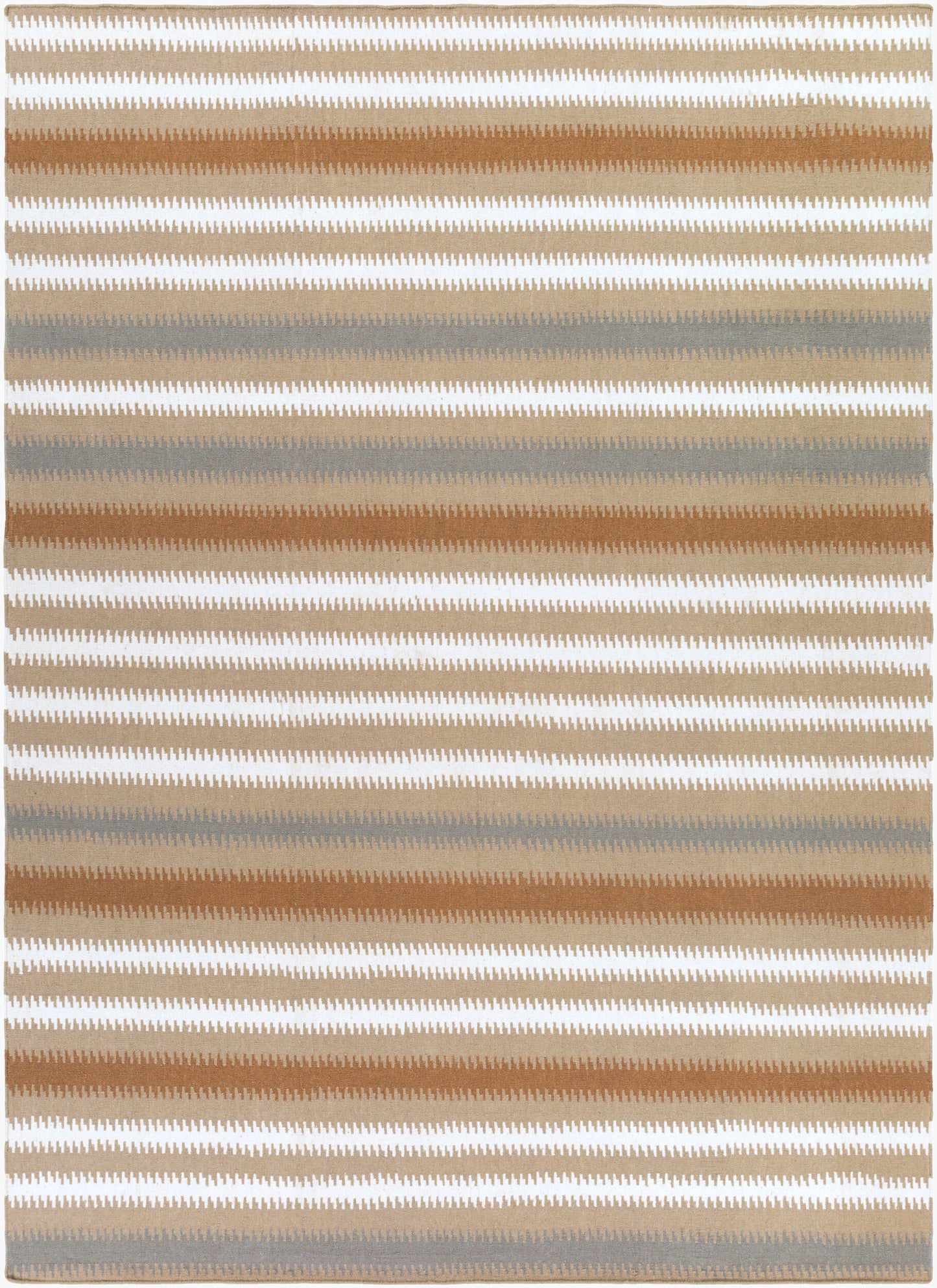 Alfombra de lana hecha a mano Frontier FT-489 de 8' x 11'