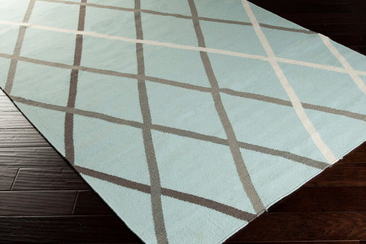 Alfombra decorativa de lana hecha a mano Frontier FT-490 de 2' x 3'