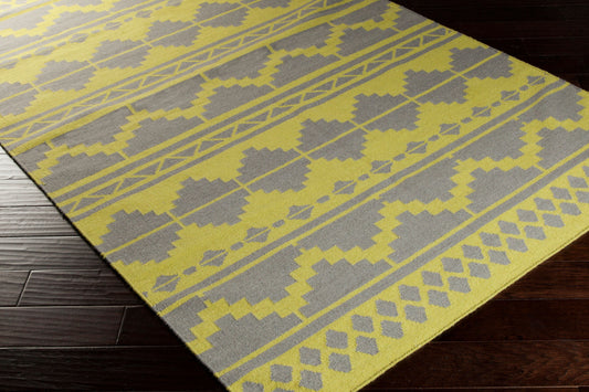 Alfombra decorativa de lana hecha a mano Frontier FT-494 de 2' x 3'