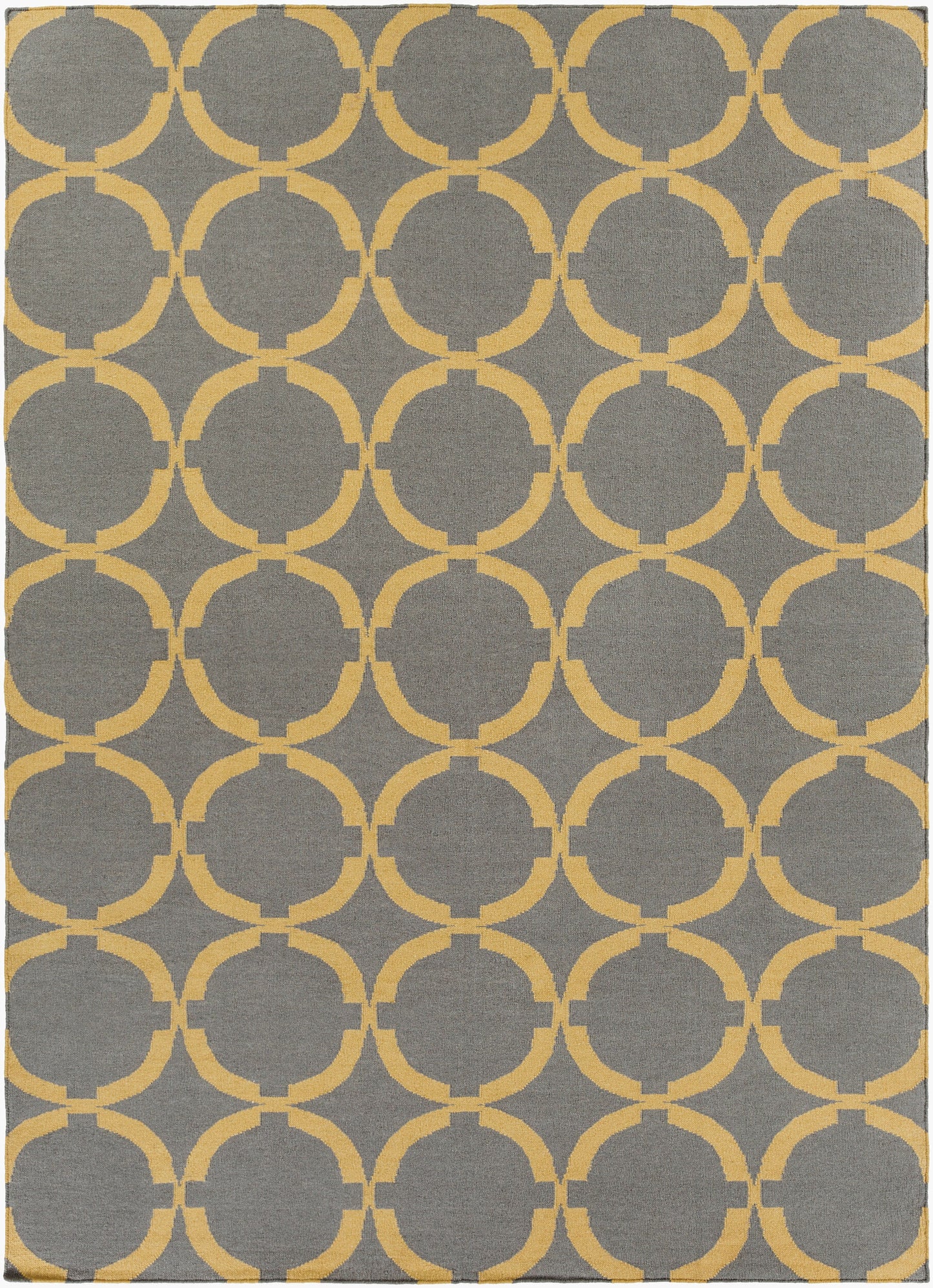 Alfombra de lana hecha a mano Frontier FT-499 de 8' x 11'