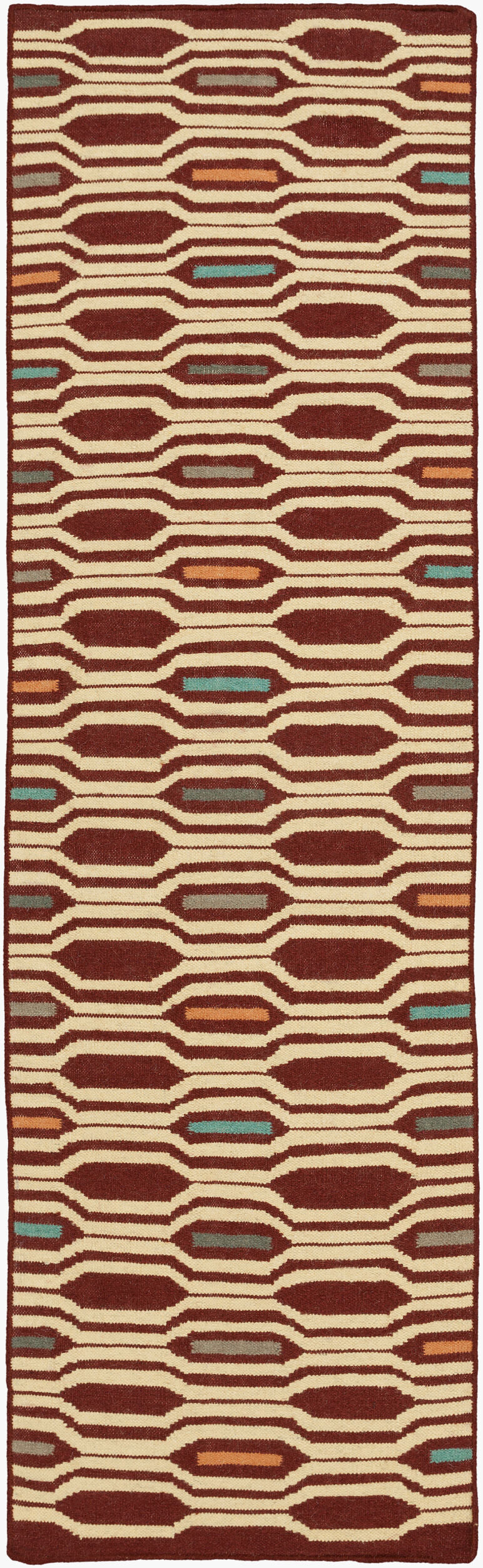 Alfombra de lana hecha a mano Frontier FT-505 de 2,4 m