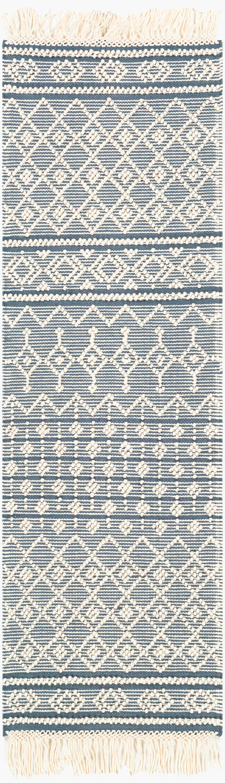 Farmhouse Tassels FTS-2304 8ft Runner Handmade Runner Rug