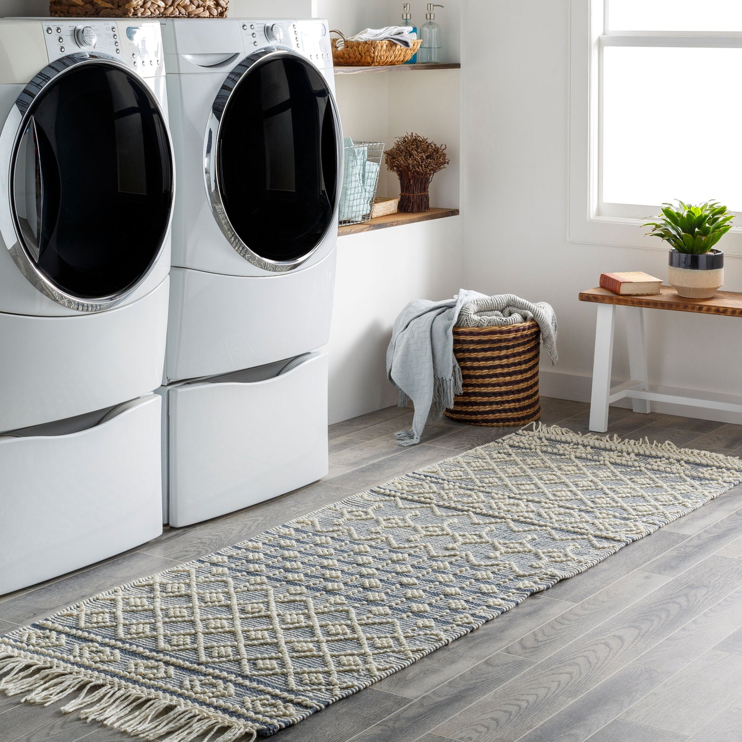 Farmhouse Tassels FTS-2304 8ft Runner Handmade Runner Rug
