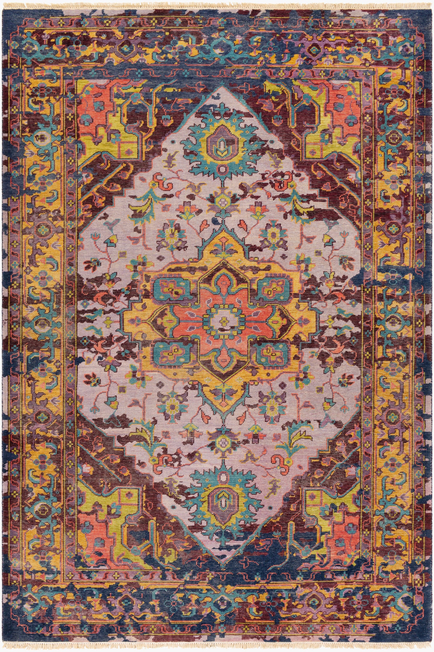 Festival FVL-1004 2' x 3' Handmade Wool Accent Rug