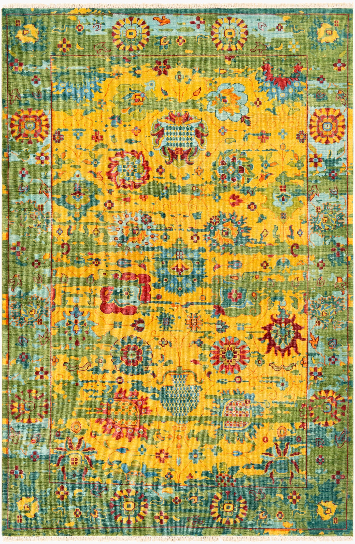 Festival FVL-1005 2' x 3' Handmade Wool Accent Rug