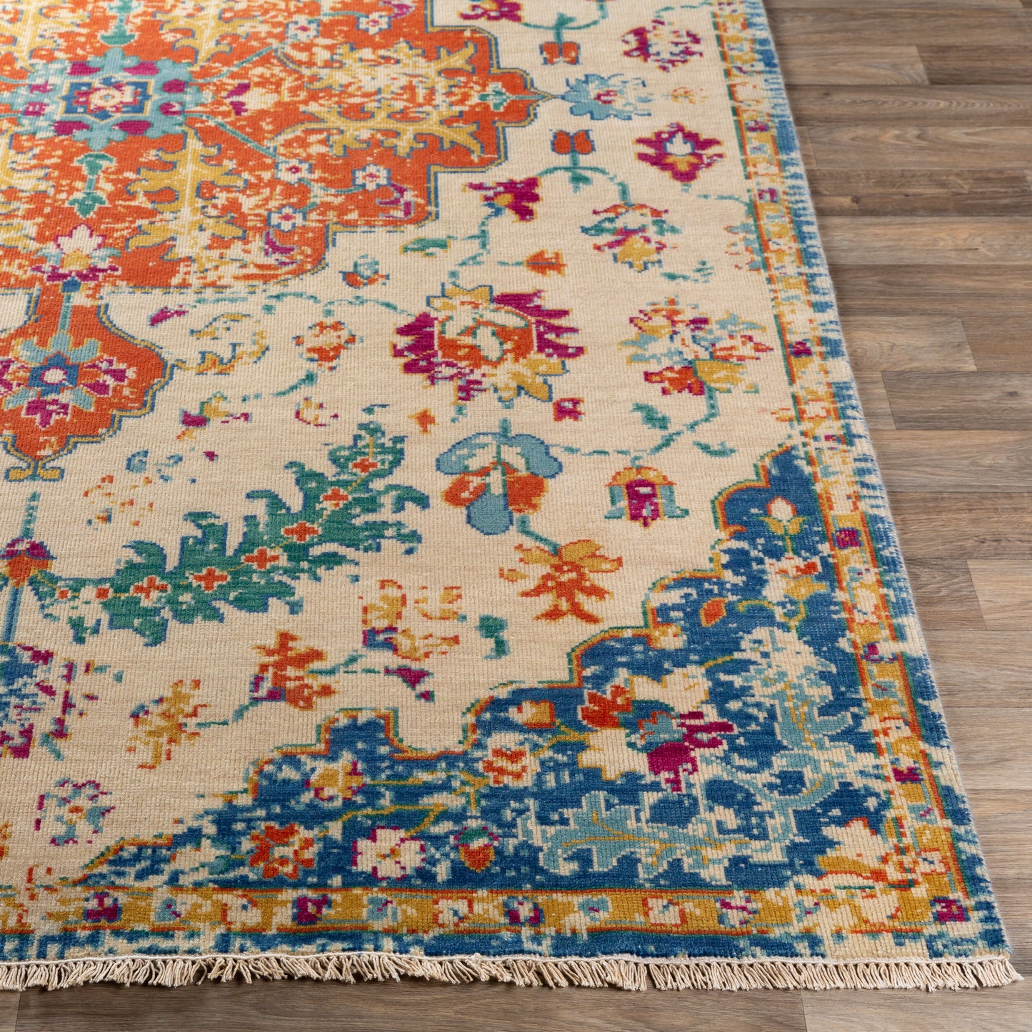 Festival FVL-1006 2' x 3' Handmade Wool Accent Rug