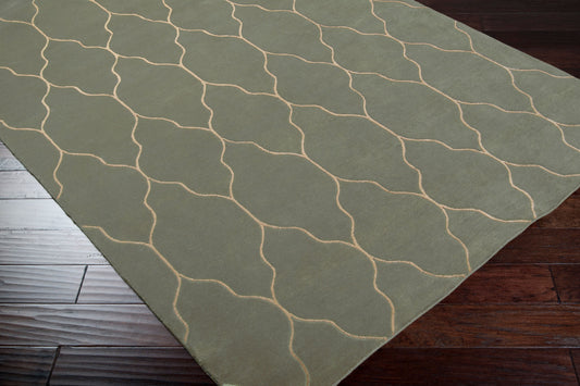 Alfombra de lana hecha a mano Gates GAT-1004 de 1,52 m x 2,44 m