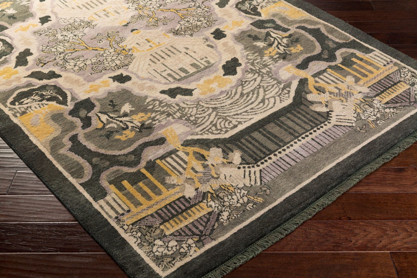 Geisha GES-1006 8' x 11' Handmade Wool Area Rug