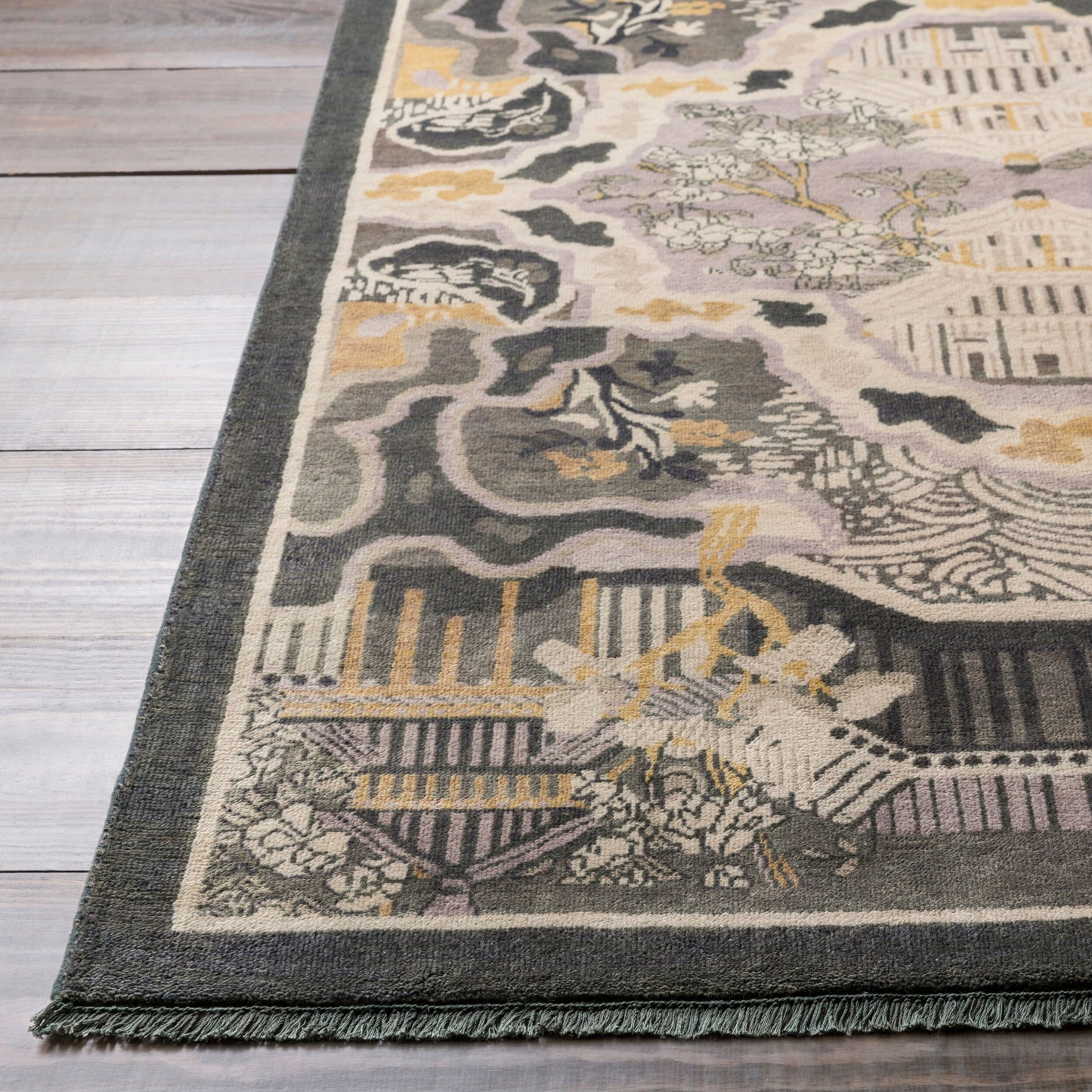 Geisha GES-1006 8' x 11' Handmade Wool Area Rug