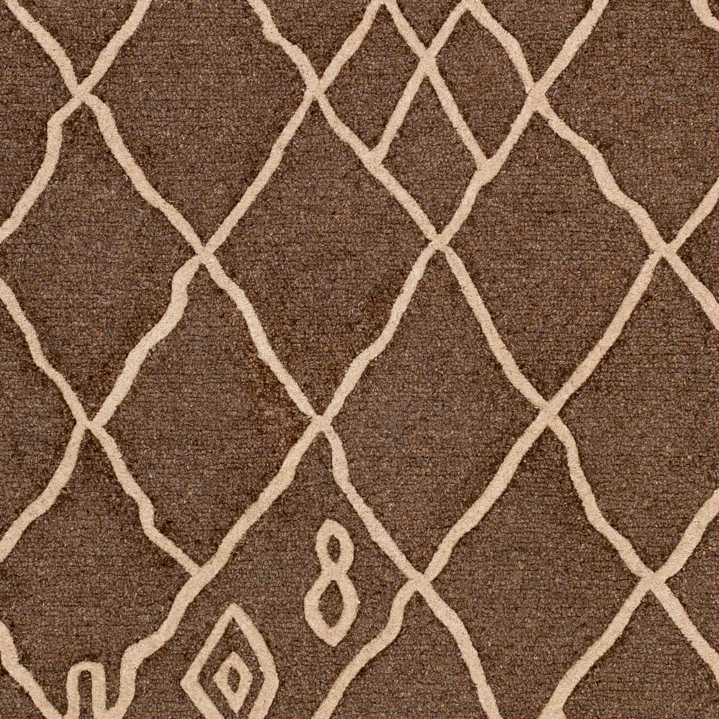 Ghana GHN-2414 Alfombra de lana hecha a mano de 2,7 x 3,6 m