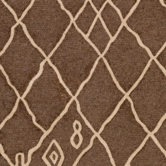 Ghana GHN-2414 Alfombra de lana hecha a mano de 2,7 x 3,6 m