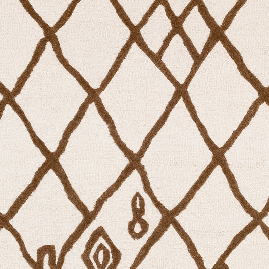 Ghana GHN-2416 Alfombra de lana hecha a mano de 2,7 x 3,6 m