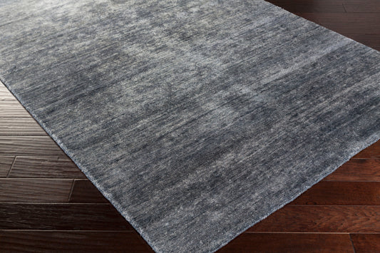 Alfombra decorativa de seda sintética dorada GID-5000 de 2' x 3' hecha a mano