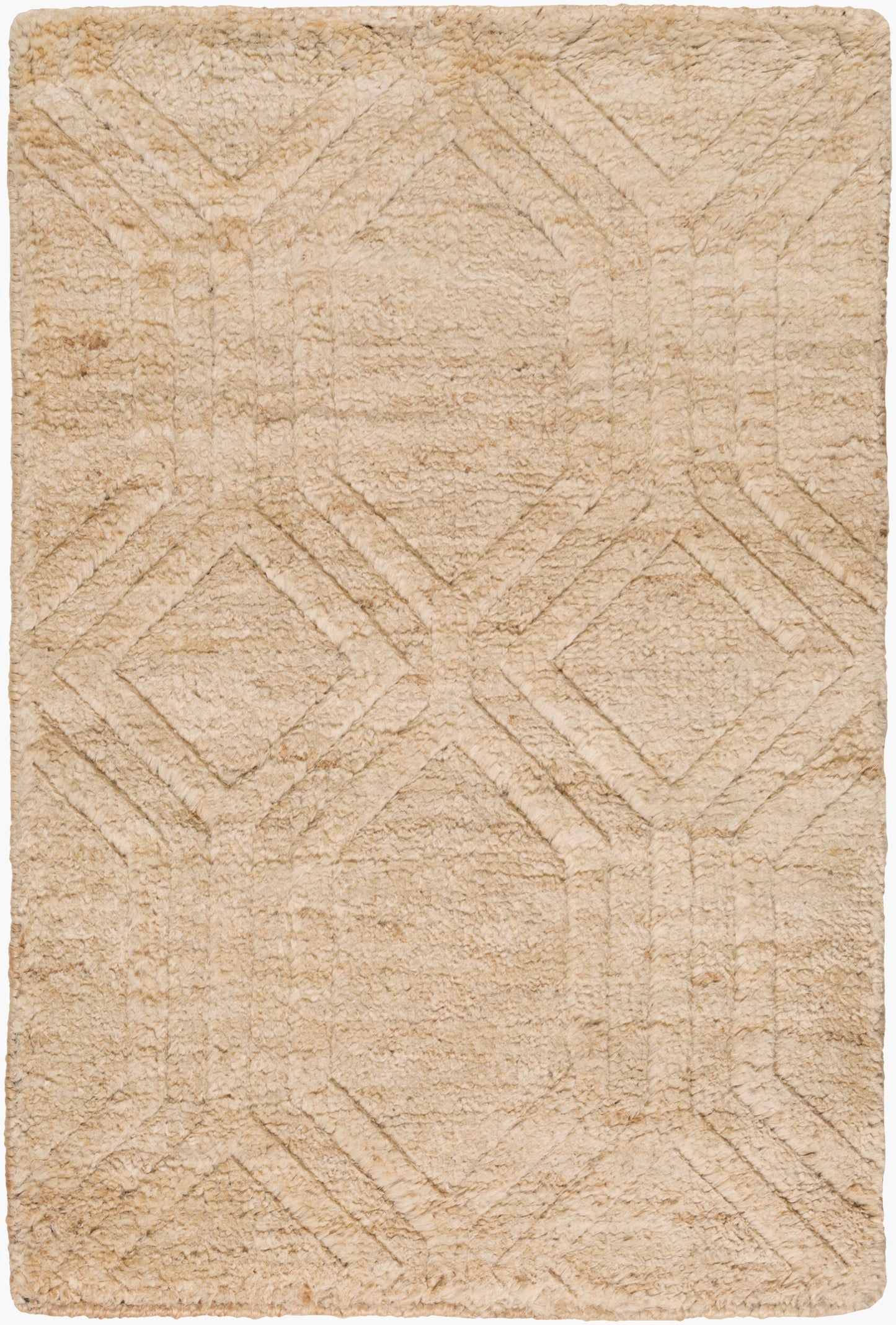 Galloway GLO-1008 2' x 3' Handmade Jute Accent Rug