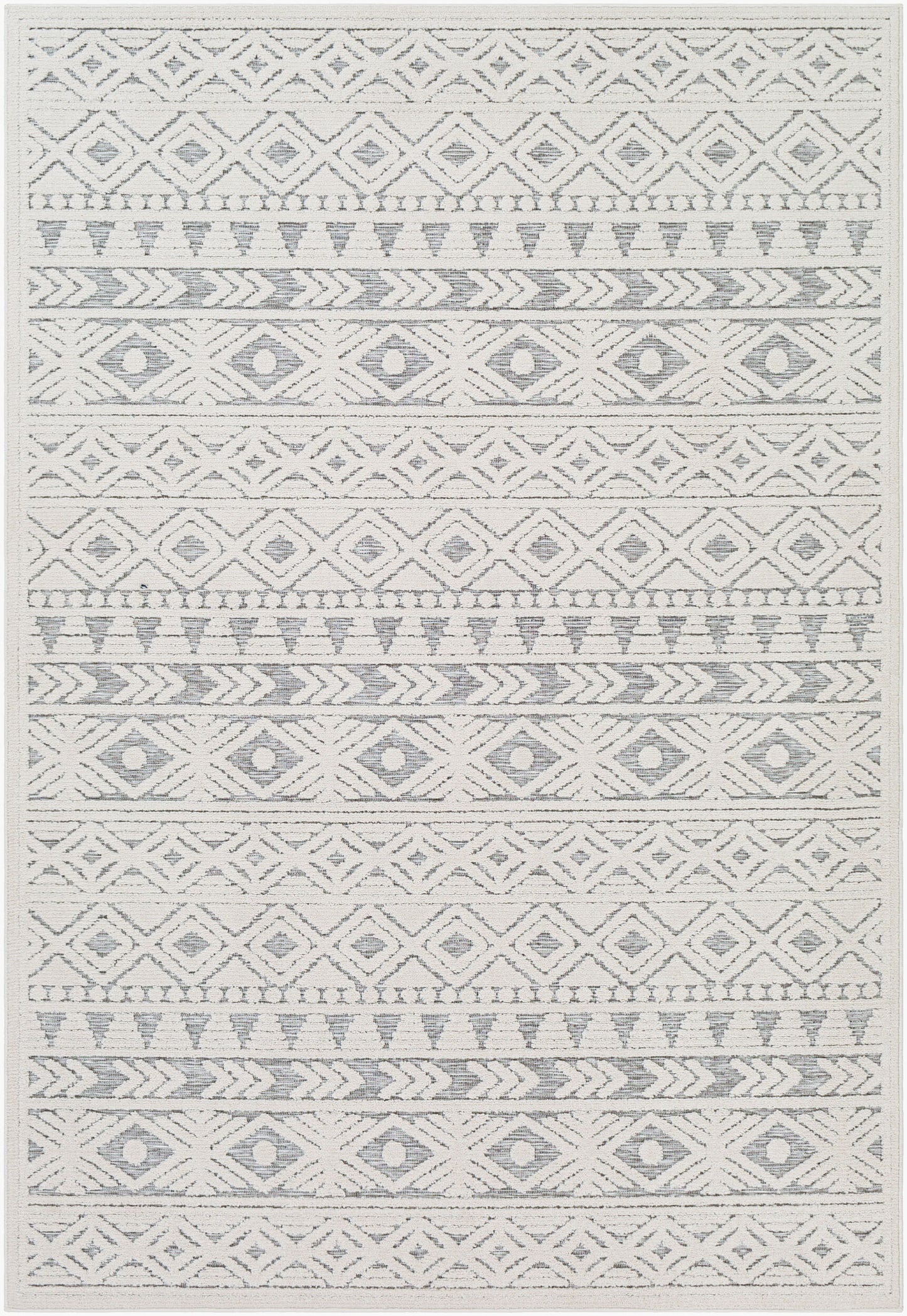 Alfombra decorativa para interior y exterior Greenwich GWC-2306, 2' x 3', tejida a máquina