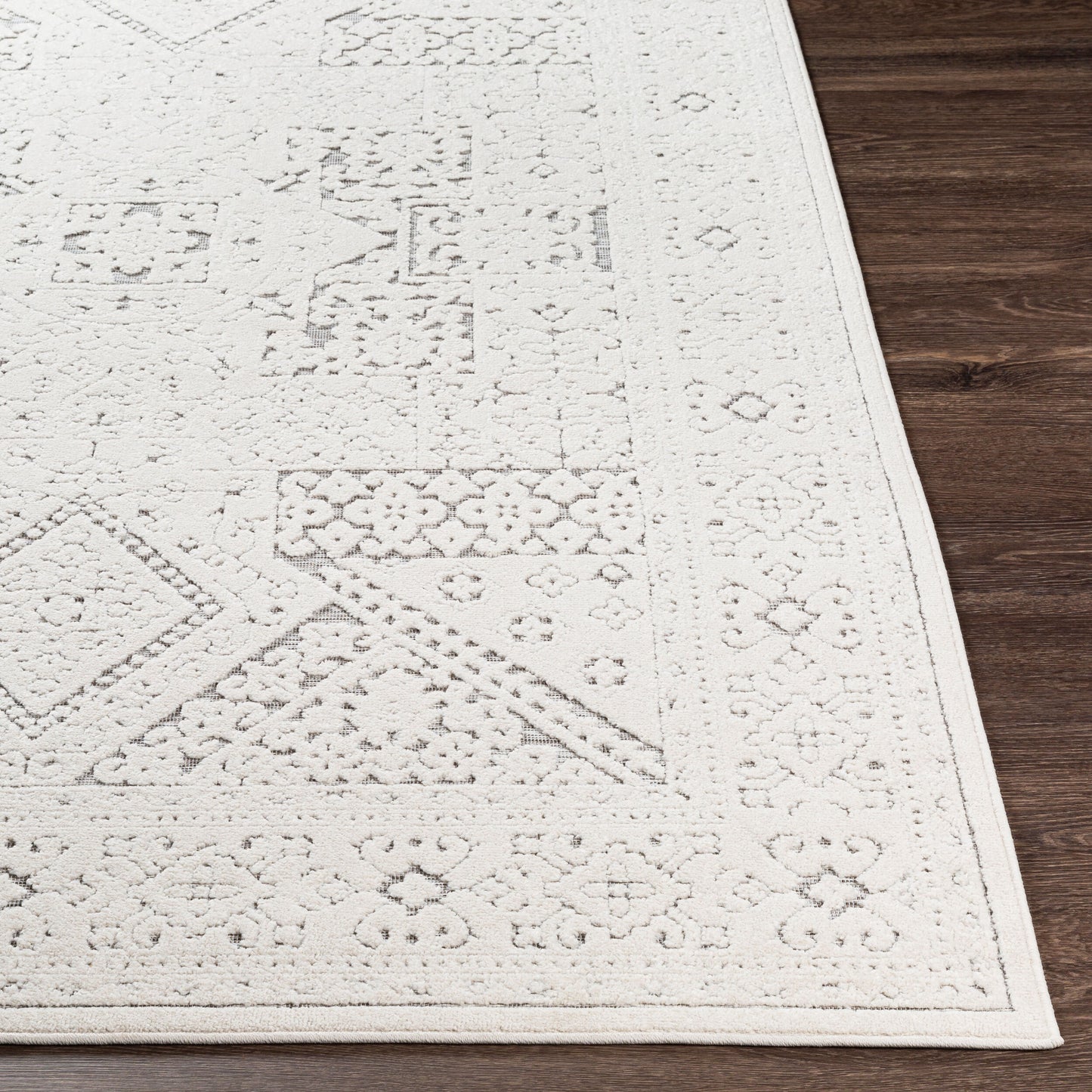 Alfombra decorativa para interior y exterior Greenwich GWC-2322 de 2' x 3', tejida a máquina