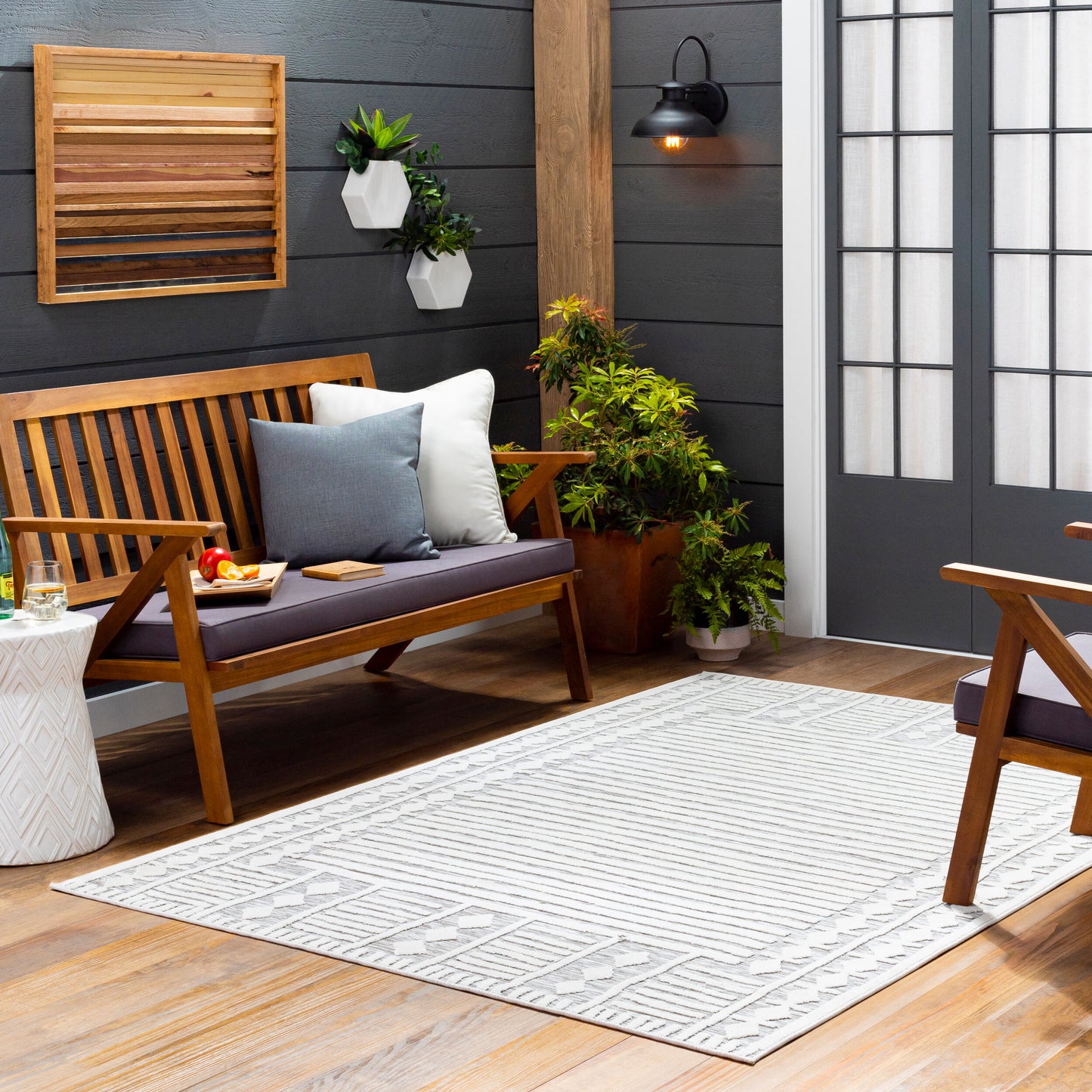 Greenwich GWC-2334 5' x 7' Machine Woven Indoor/Outdoor Area Rug