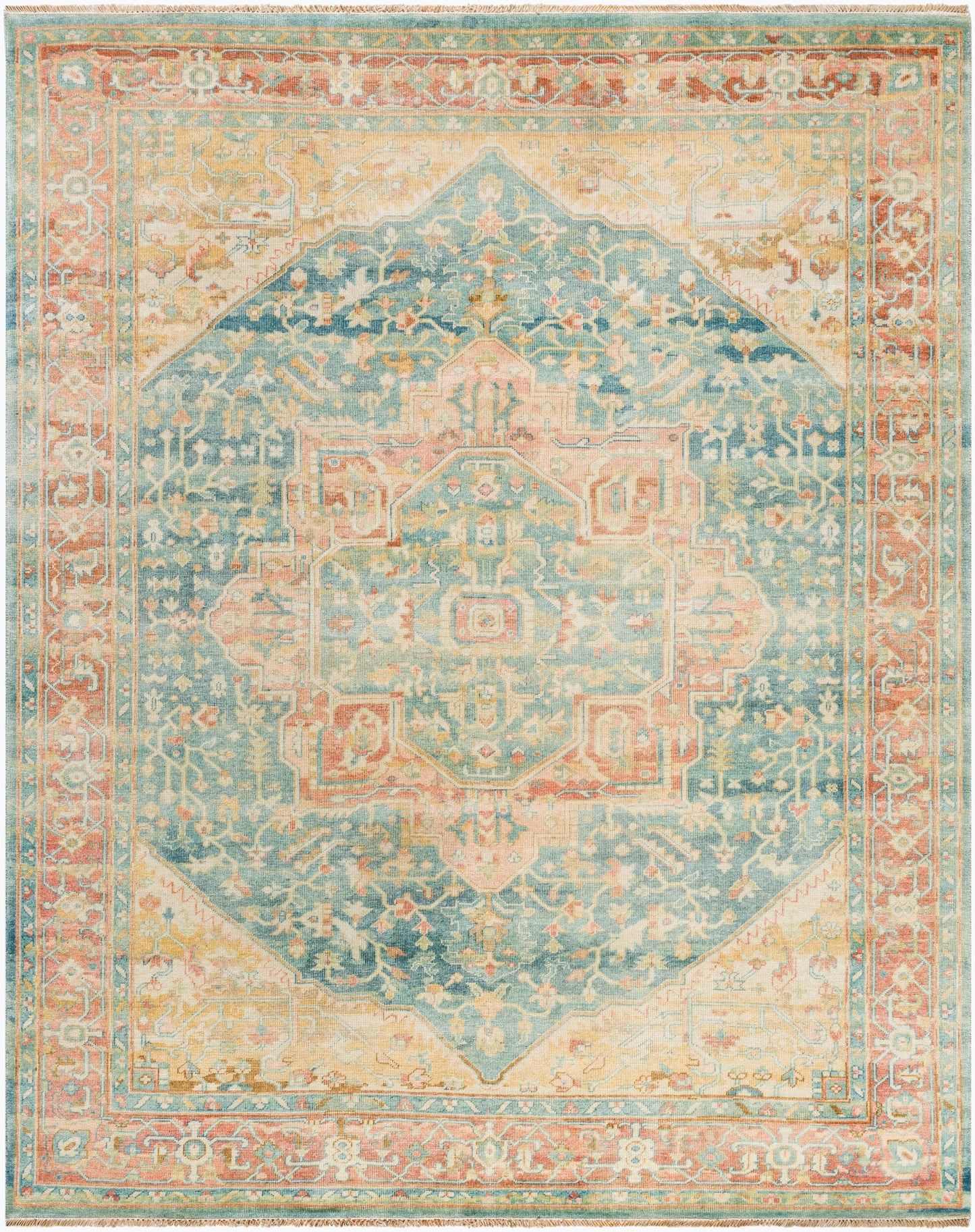 Hamadan HAM-2300 Alfombra de área hecha a mano de 8' x 10'