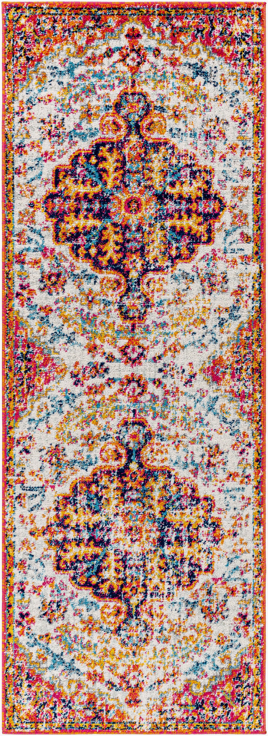 Harput HAP-1066 7ft Runner Machine Woven Runner Rug