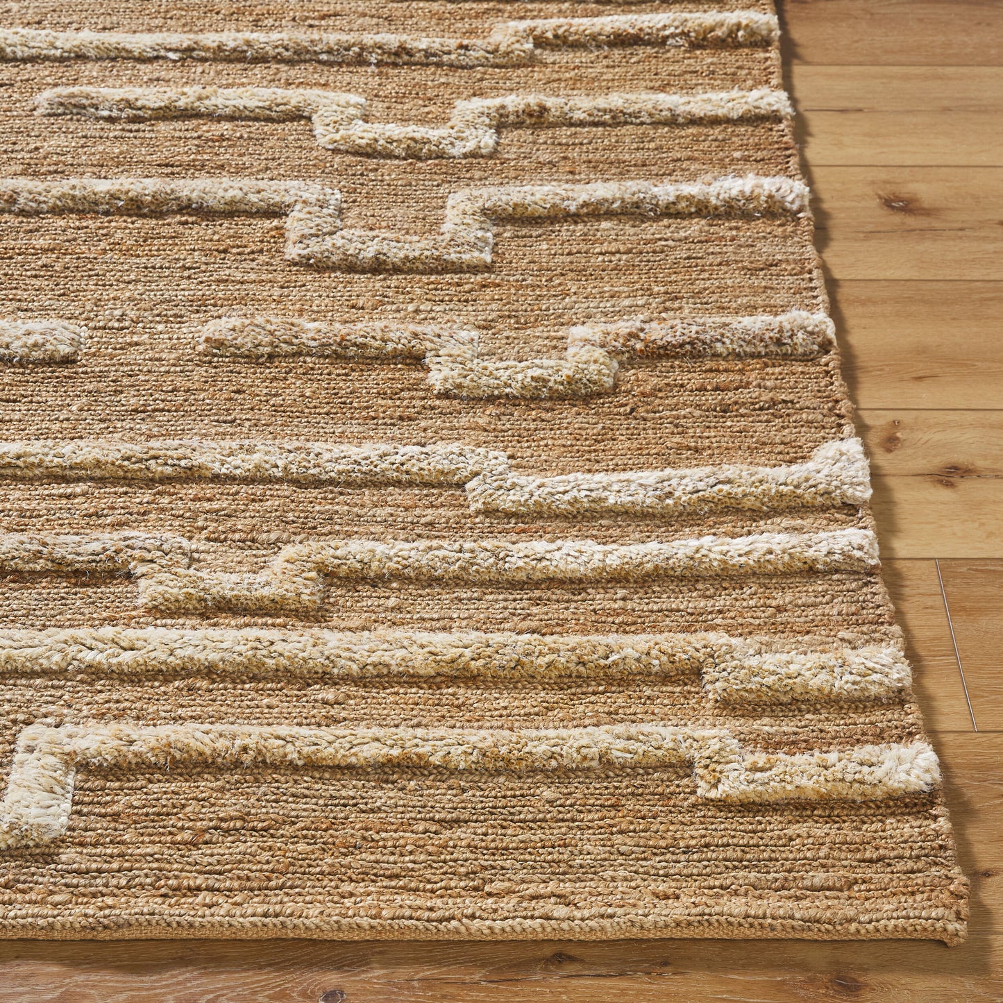 Alfombra de yute hecha a mano Hadley HDE-2301 de 1,52 m x 2,13 m