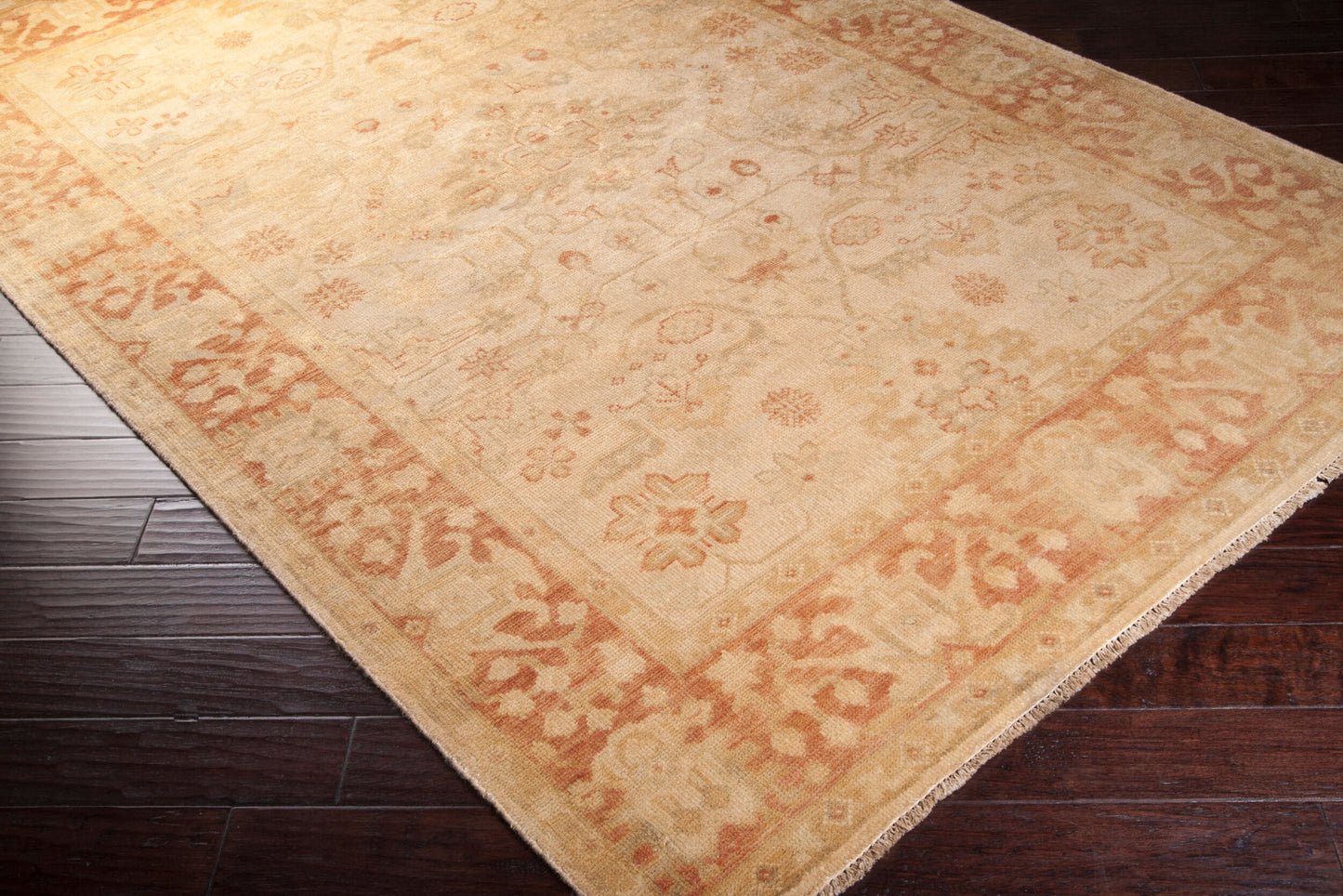 Hillcrest HIL-9007 2' x 3' Handmade Wool Accent Rug