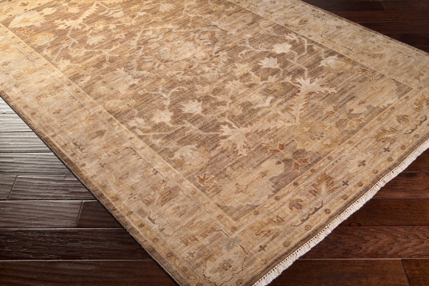 Hillcrest HIL-9011 2' x 3' Handmade Wool Accent Rug