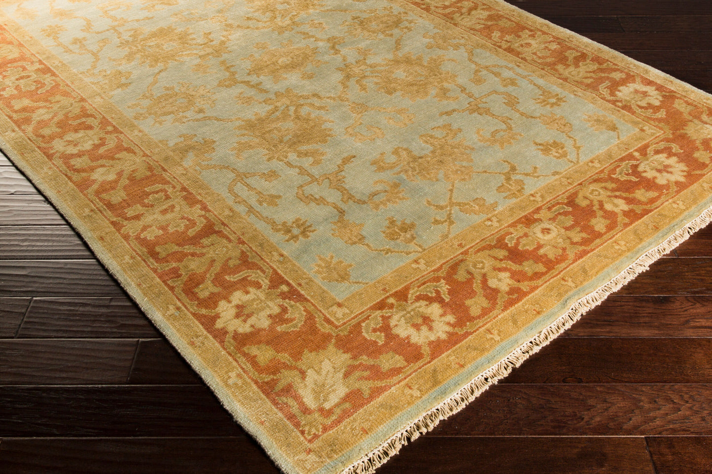 Hillcrest HIL-9014 2' x 3' Handmade Wool Accent Rug