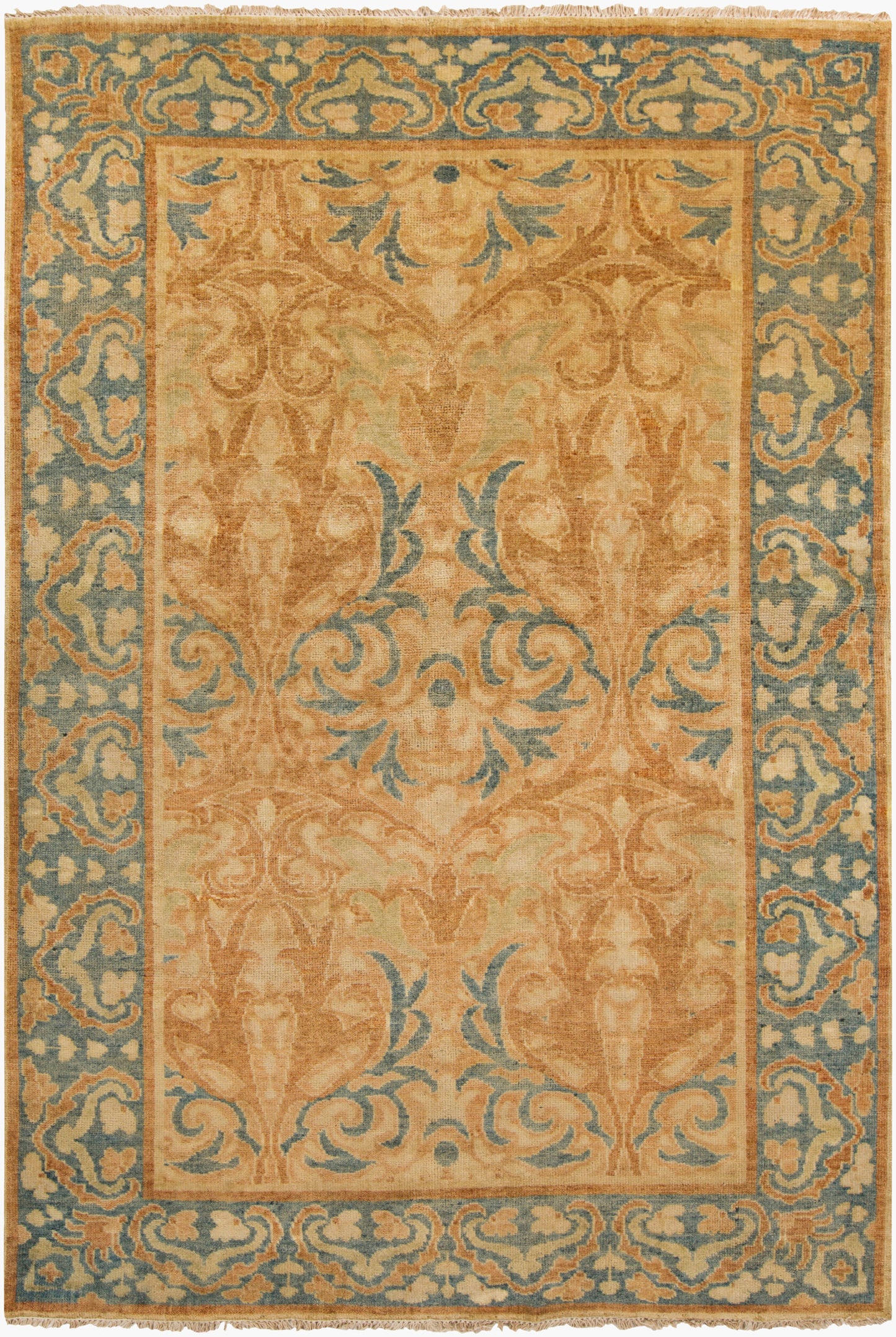 Hillcrest HIL-9019 3' x 5' Handmade Wool Accent Rug