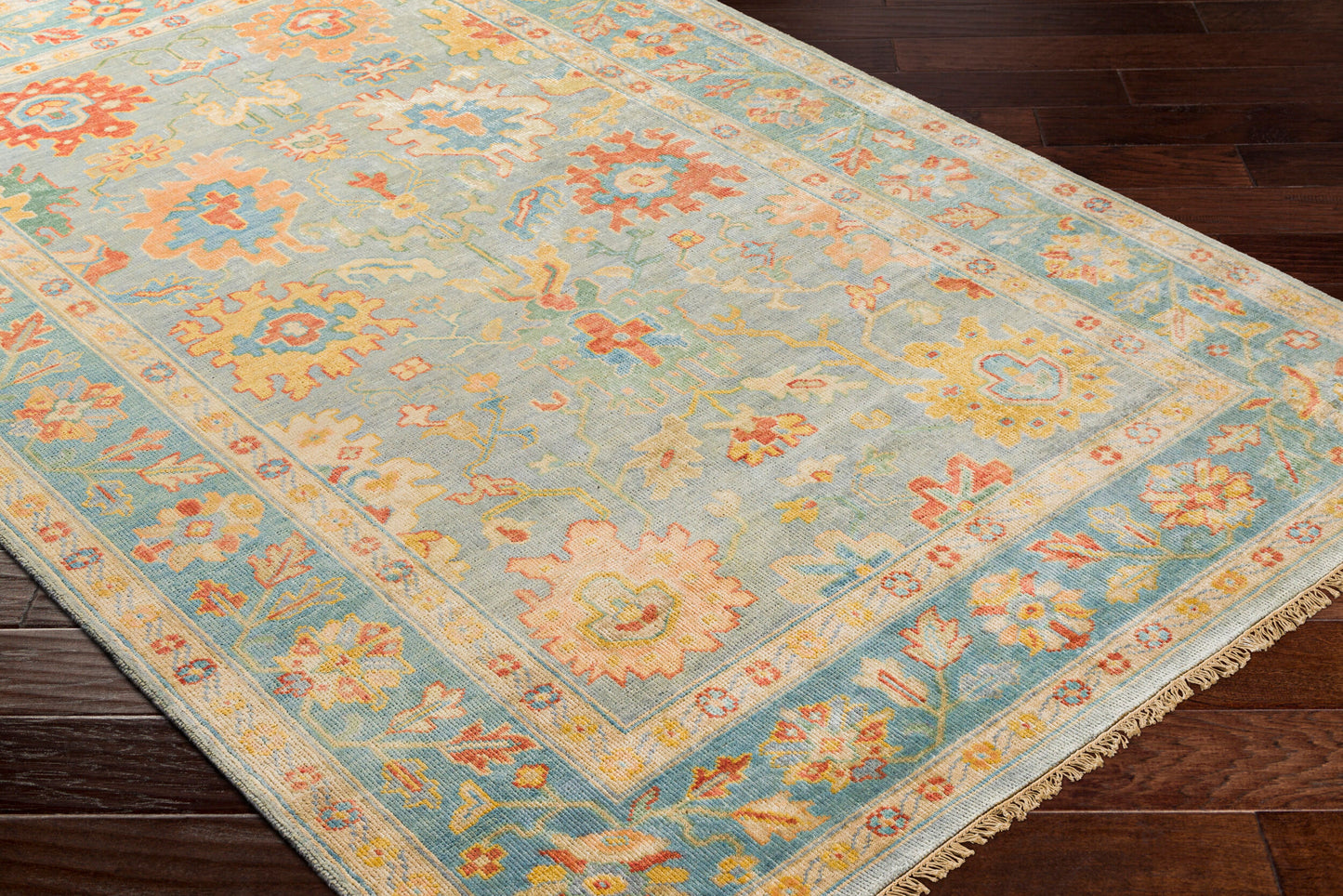 Hillcrest HIL-9045 2' x 3' Handmade Wool Accent Rug