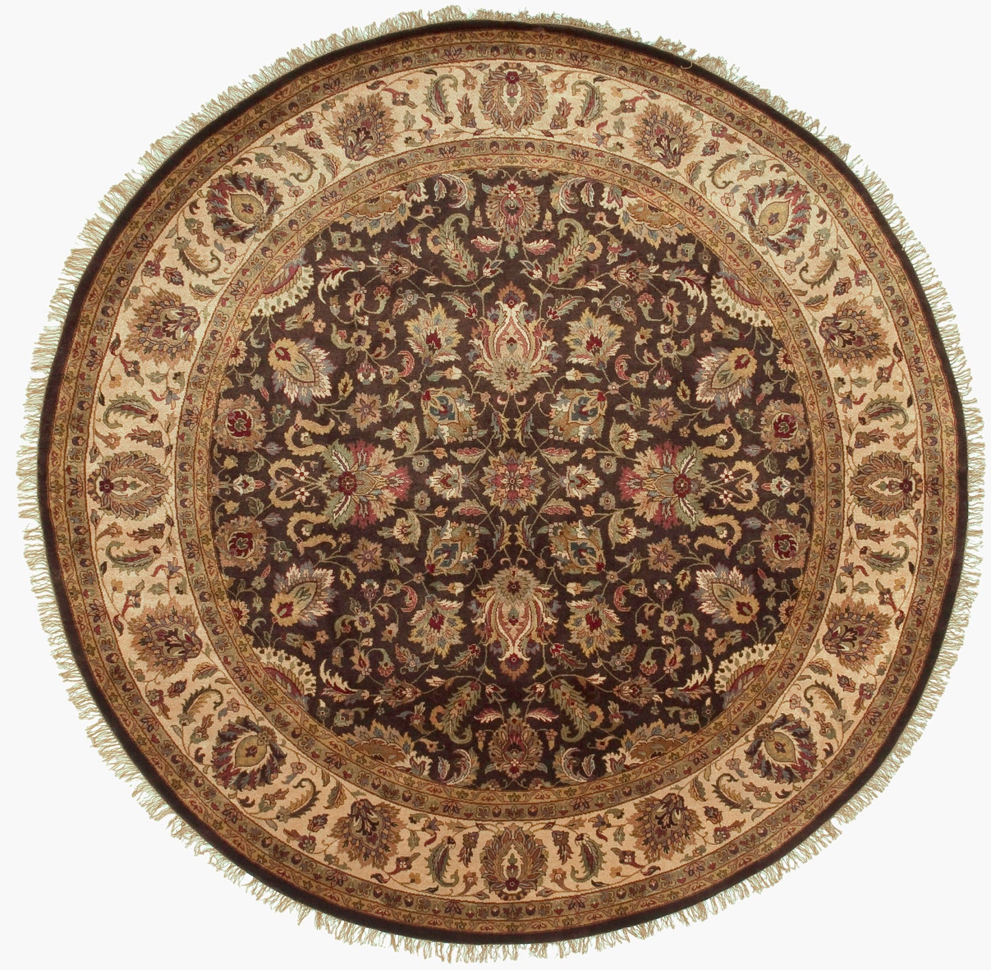 Heirloom HLM-6001 8ft Round Handmade Wool Area Rug