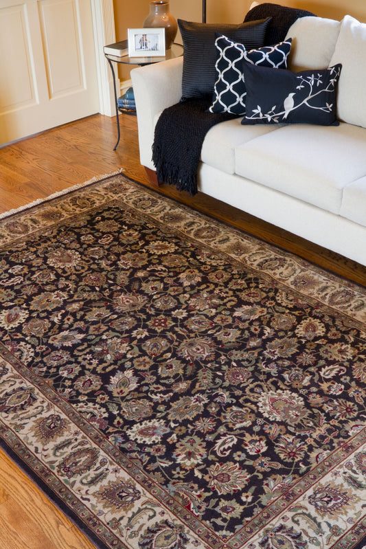 Alfombra de lana hecha a mano Heirloom HLM-6001 de 1,52 m x 2,74 m